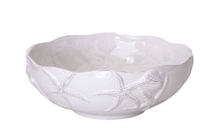 White Ceramic Starfish Bowl