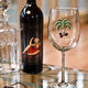 Multi Colored Coconut Palm Stemmed Glass