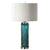 Sugar Spun Bronze Accented Glass Lamp