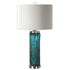 Sugar Spun Bronze Accented Glass Lamp