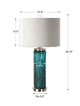 Sugar Spun Bronze Accented Glass Lamp