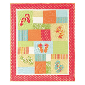 Island Style Quilted Throw - Flip Flop Bling