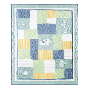 Island Style Quilted Throw - Sea Life