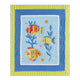 Island Style Quilted Throw - Embellished Fish