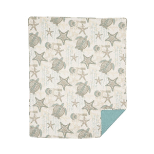 Island Style Quilted Throw - Turtle Beach