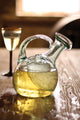 Hand Blown Tilted Decanter with Ice Pocket
