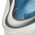 White and Ocean Blue Free Form Hand Blown Glass