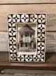 Black Inlay Lacquered Mother of Pearl Tile Photo Frame