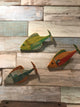 Colorful Painted Wood Fish - Set of Three