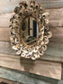 Oval Oyster Shell Mirror