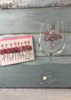Fancy Flamingo Stemmed Glass