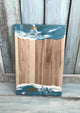 Ocean Shimmer 12" x 18" Artisan Wood Board
