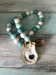 Guilded Oyster Beads - Turquoise Coastline