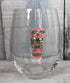 Flip-Flop Jeweled Stemless Glass