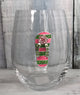 Flip-Flop Jeweled Stemless Glass