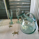 Hand Blown Tilted Decanter with Ice Pocket