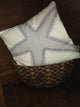 Embroidered Starfish Pillow