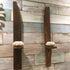 Tall Recycled Wood Wall Shelf