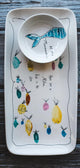 Fish in The Sea Tray and Mermaid and Bowl