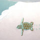 Embroidered Baby Sea Turtle Migration Pillow