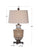 Mercury Glass and Rope Accented Table Lamp